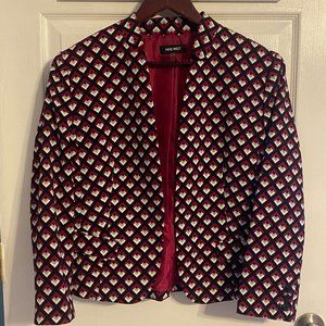 Geometric-print Blazer